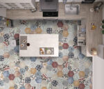 Carreau de ciment hexagonal sol / mur ITT Marrakech - 20 motifs