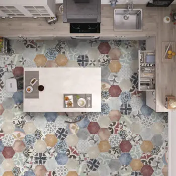 Carreau de ciment hexagonal sol / mur ITT Marrakech - 20 motifs