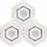 Carrelage imitation Carreau de ciment hexagonal Nanda Capri - motif THARROS
