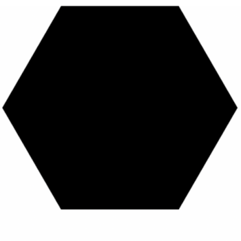 Carrelage hexagonal noir - HEXAGONE NOIR Diffusion Céramique