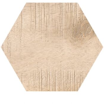 Carrelage hexagonal effet bois et noir TRIBECA de Codicer