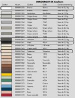 Couleurs disponibles pour le Joint époxy Benfer DEKOGROUT-2K
