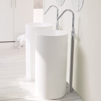 Lavabo colonne design - Vasque Sanyccès VISTABELLA en Solid Surface