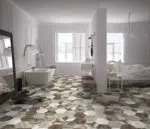 Carrelage hexagonal effet bois parquet peint ITT AFRICA - 12 motifs