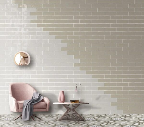Carrelage pastel NANDA Laurel Clay - Selma Grey & Soft Taupe