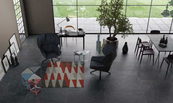 Carrelage imitation pierre Monocibec DOLOMITE - sol DARK