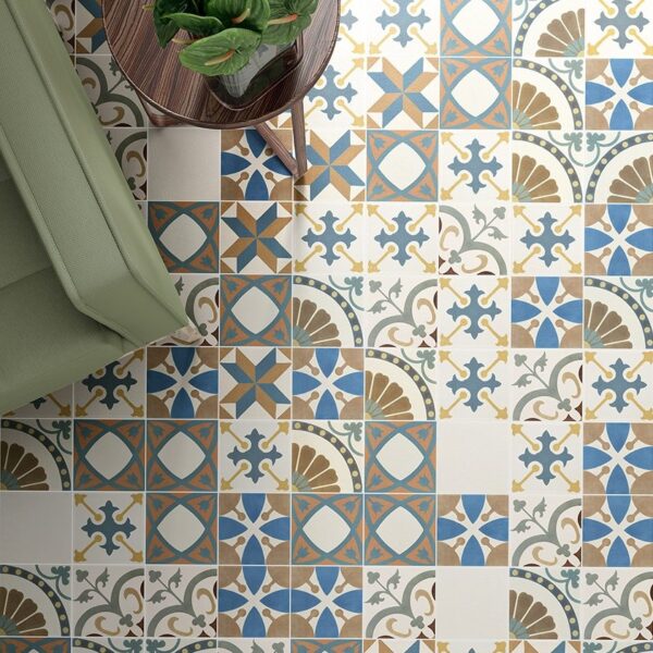 Carreaux de ciment en grès émaillé - Carrelage patchwork de références Recer REVIVAL