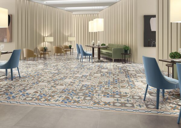 Carreaux de ciment en grès émaillé - Carrelage patchwork de références Recer REVIVAL