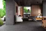 Carrelage sol et mur Cevica NATURAL - noir BLACK