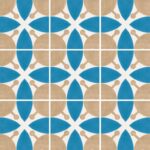 Carreaux de ciment en grès émaillé - Carrelage portugais Recer REVIVAL - LEAF
