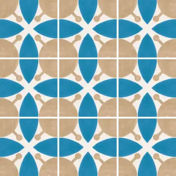Carreaux de ciment en grès émaillé - Carrelage portugais Recer REVIVAL - LEAF