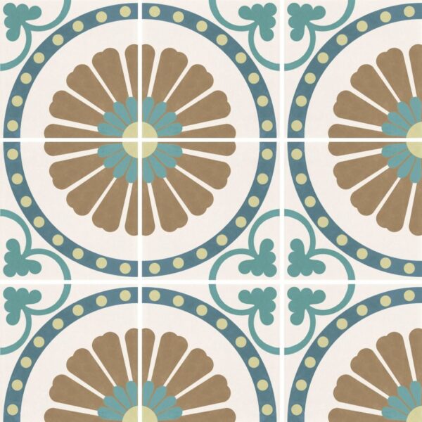 Carreaux de ciment en grès émaillé - Carrelage portugais Recer REVIVAL - RING