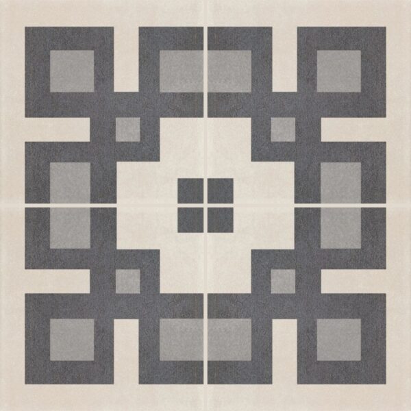 Carreaux de ciment noir et blanc - Recer TWENTIES - CORNER