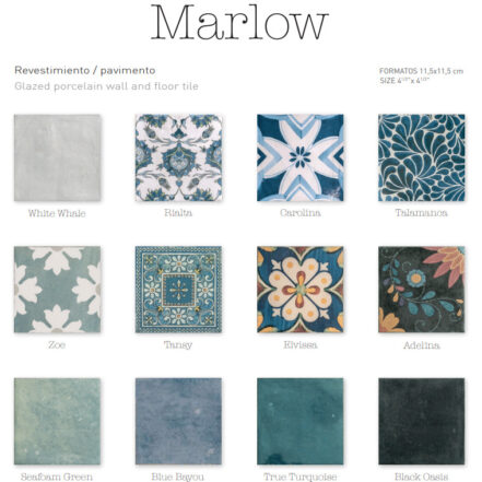 Carrelage effet carreaux de ciment Nanda MARLOW