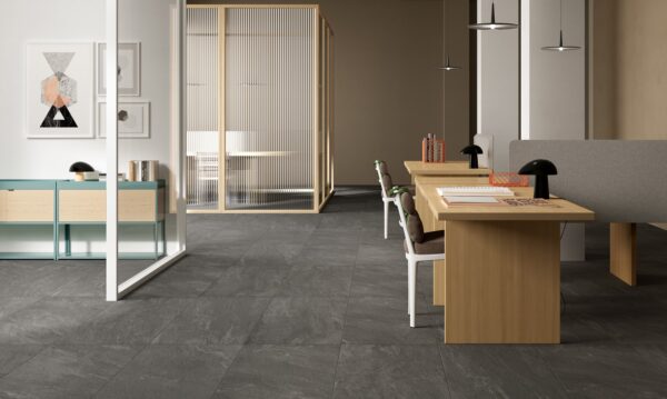 Carrelage imitation pierre Century STONEROCK -sol BLACK STONE
