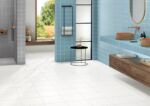 Carrelage couleur Recer Projectos : Azul M140, Cinza M123 et Neve