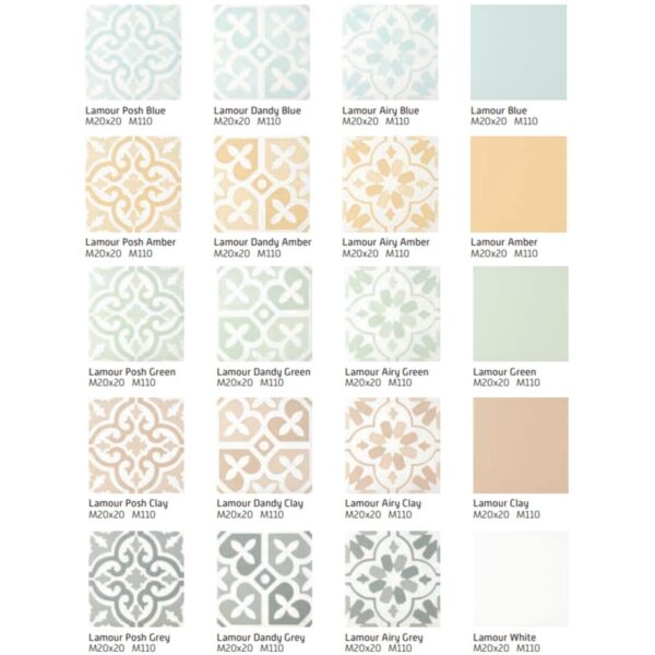 Carrelage imitation carreaux ciment - Recer LAMOUR