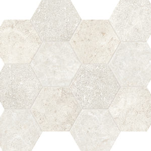 Collection PIERRE NEUVE Unicom Starker - décor carrelage hexagonal BLANC