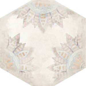 Carrelage effet carreau de ciment hexagonal Nanda HABITANIA - FLORA