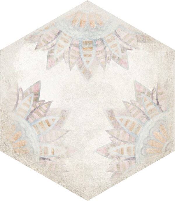 Carrelage effet carreau de ciment hexagonal Nanda HABITANIA - FLORA