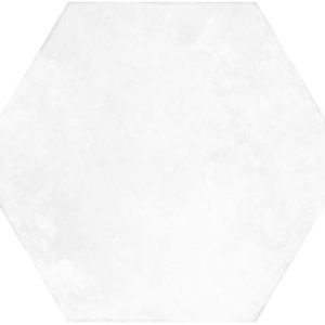 Carrelage hexagonal blanc pour sol et mur Nanda JULIET - FENELA WHITE