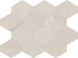 Carrelage hexagonal effet ardoise Unicom Starker BRAZILIAN SLATE - couleur STORM BEIGE