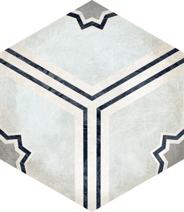 Carrelage effet carreau de ciment hexagonal Nanda HABITANIA - KRISTY