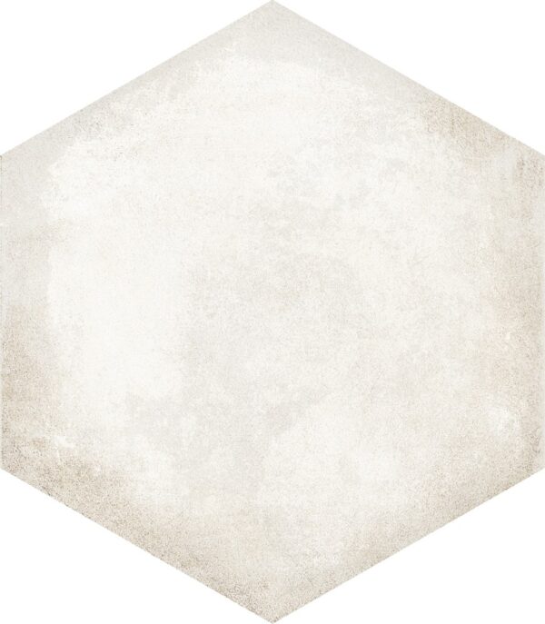 Carrelage effet carreau de ciment hexagonal Nanda HABITANIA - MILY WHITE