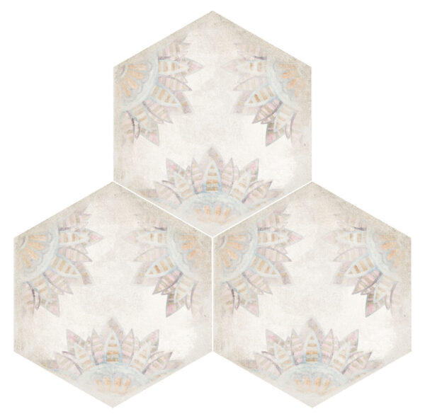 Carrelage effet carreau de ciment hexagonal Nanda HABITANIA - FLORA