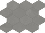 Trame de carrelage hexagonal ardoise grise Unicom Starker BRAZILIAN SLATE - SILK GREY