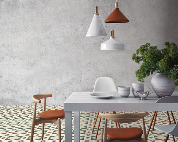 Carrelage imitation carreaux de ciment Nanda KOMPAS - motif LEX