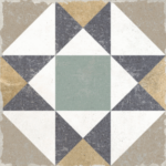 Carrelage carreau de ciment sol et mur Nanda GABANA - motif KENITRA