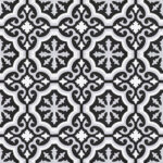 Carrelage imitation carreaux de ciment Pasicos ORLY - motif Orly NOIR