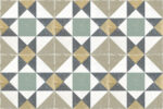Carrelage carreau de ciment sol et mur Nanda GABANA - motif KENITRA