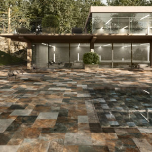 Carrelage piscine pierre de Bali GEOLOGY de Century Ceramica - couleur ATMOSPHERE