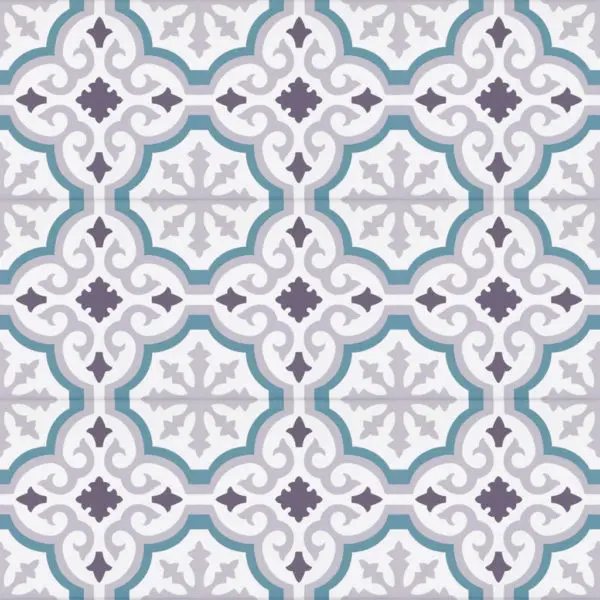 Carrelage imitation carreaux de ciment Pasicos ORLY - motif Orly BLEU