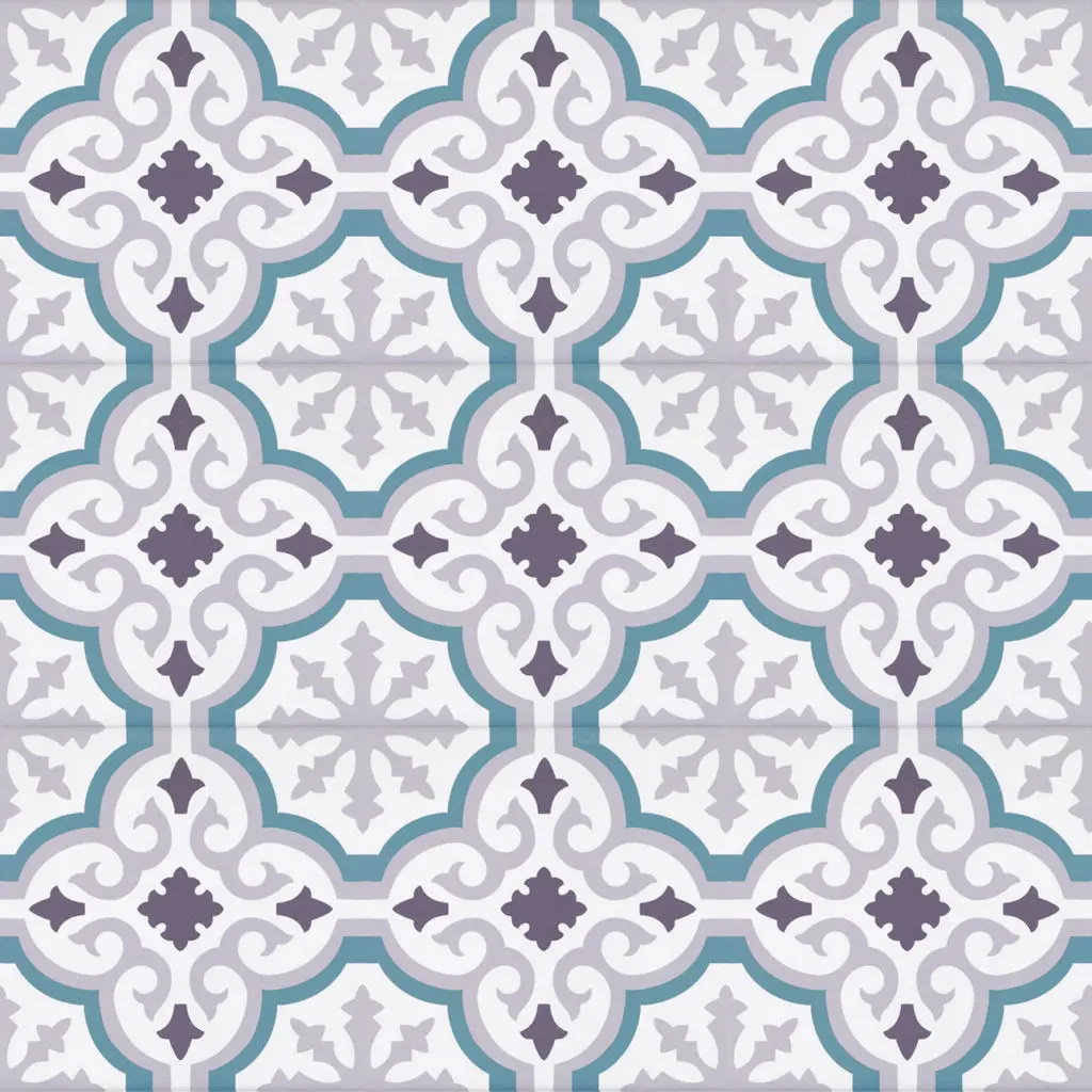 Carrelage imitation carreaux de ciment Pasicos ORLY - motif Orly BLEU