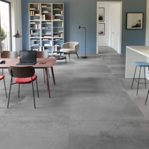 Carrelage effet ciment métallisé FERROCEMENTO - couleur ANTRACITE