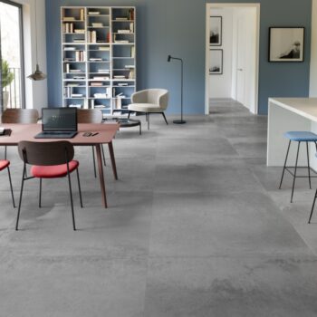 Carrelage effet ciment métallisé FERROCEMENTO - couleur ANTRACITE