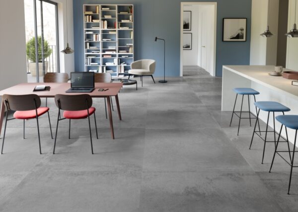 Carrelage effet ciment métallisé FERROCEMENTO - couleur ANTRACITE