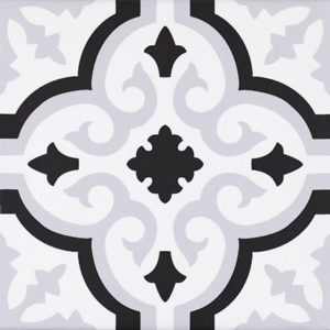 Carrelage imitation carreaux de ciment Pasicos ORLY - motif Orly BLANC