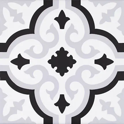 Carrelage imitation carreaux de ciment Pasicos ORLY - motif Orly BLANC