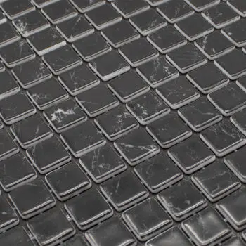 Mosaïque verre salle de bain et piscine Reviglass KARMA BLACK MARBLE