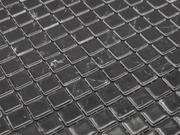 Mosaïque verre salle de bain et piscine Reviglass KARMA BLACK MARBLE