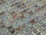 Carrelage mosaïque piscine pierre de Bali Reviglass KARMA - couleur AQUARELA