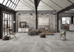 Carrelage effet métal STN ACIER - Grand format 100x100cm - couleur SILVER