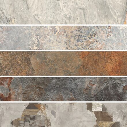 Couleurs du carrelage et des plinthes effet pierre GEOLOGY - carrelage italien Century