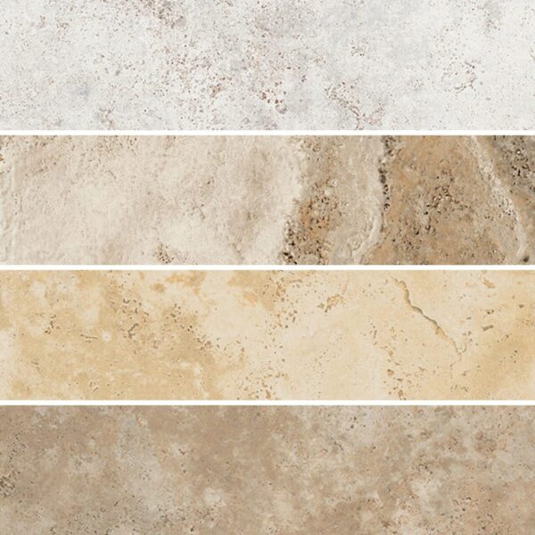 Couleurs du carrelage travertin italien haut de gamme Century AURUM - Grès cérame pour intérieur et extérieur