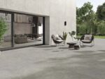 Carrelage grand format imitation pierre STN GLAMSTONE - terrasse extérieur couleur GREY