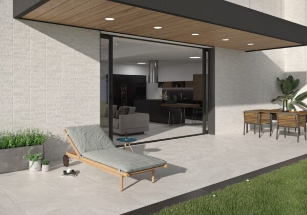 Carrelage imitation pierre STN ICARIA - sol couleur BLANCO 60x60cm